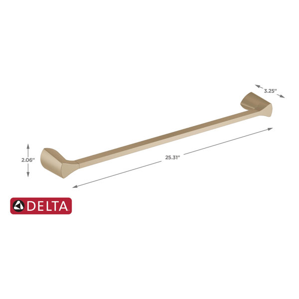 774240SS,PN Delta Zura Wall Mounted Towel Bar & Reviews Wayfair
